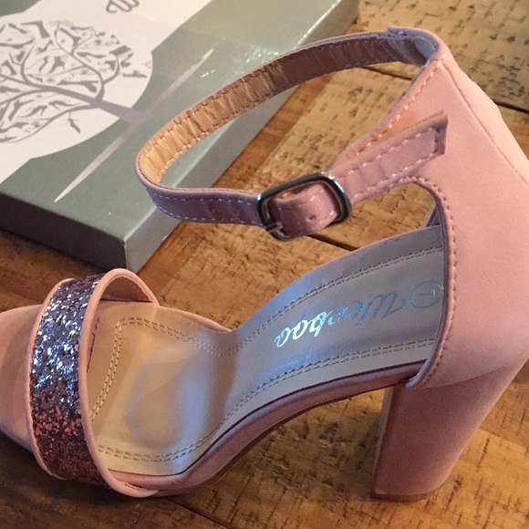 Weeboo Pink Sparkly High Heel with Strap - Picture 3 of 5
